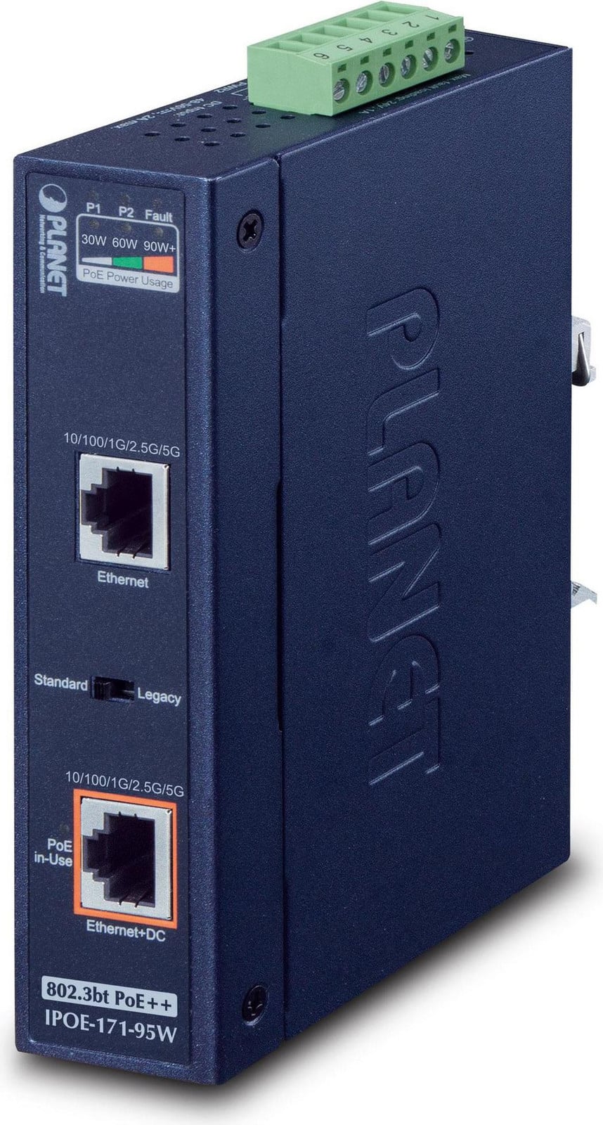 Planet IPOE-171-95W Gigabit Ethernet Power over Ethernet (PoE) Wandmontage