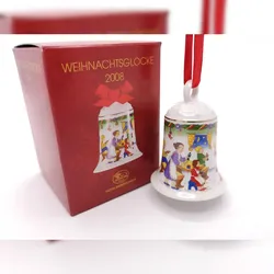 DKG utils Hutschenreuther Porzellan Weihnachtsglocke Glocke 2008 mit Originalverpackung