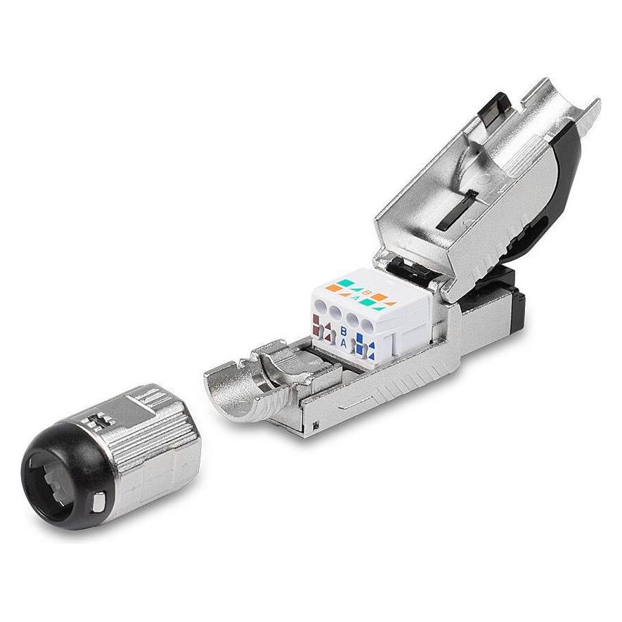 Lindy RJ45 Stecker STP Cat.6A Premium feldinstallierbar (62411) (Netzwerk Zubehör) (62411)