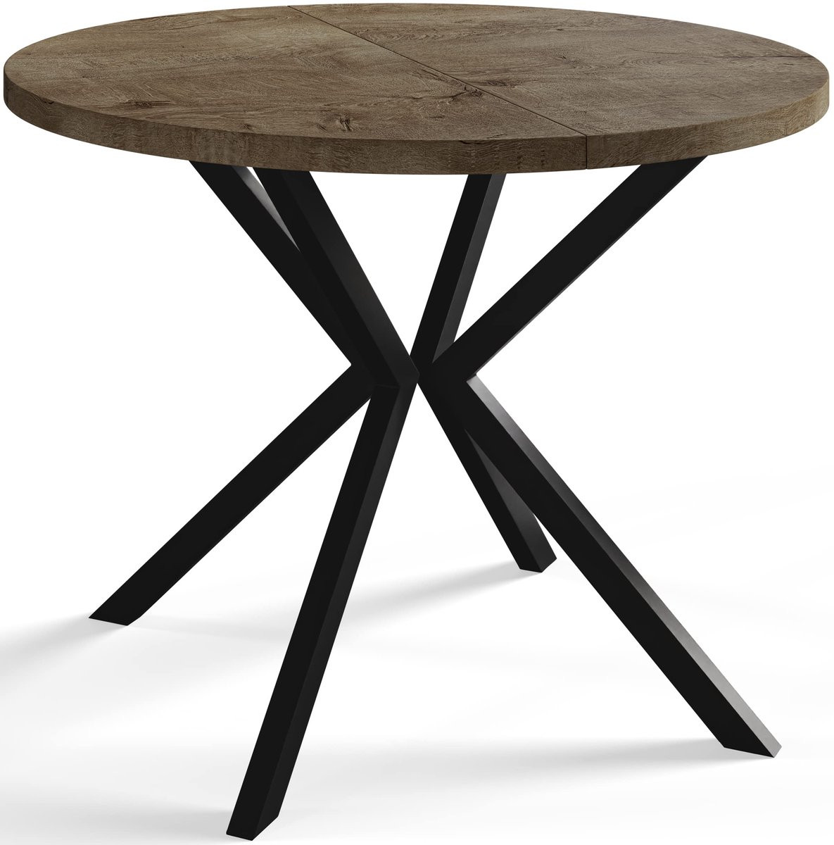 ALPİ Loft Liten Uittrekbare Ronde Eettafel - Grijs