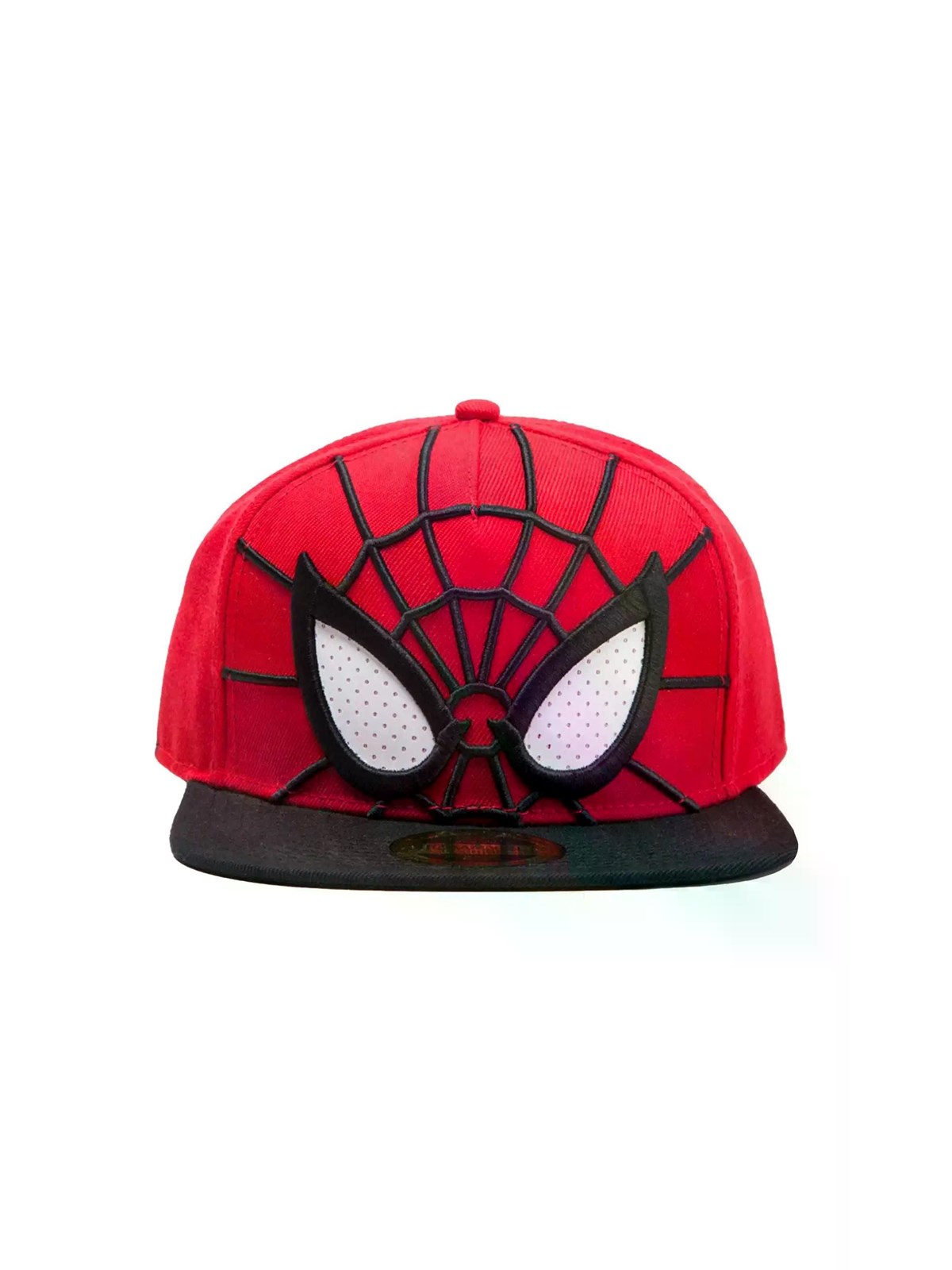 Difuzed - Spider-Man 3D Snapback-Cap - Rot/Schwarz mit Mesh-Augen