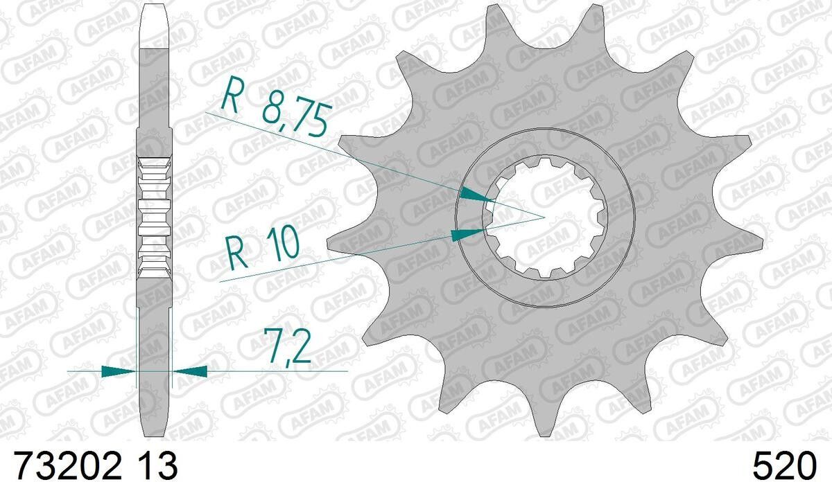 AFAM 73202-13 Chain Pinion