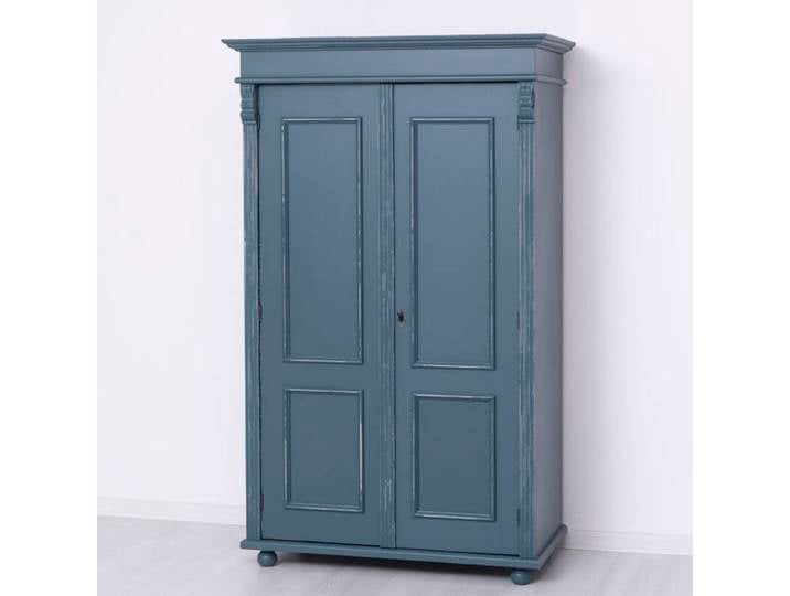 Zweitüriger Kleiderschrank Vintage in nachtblau