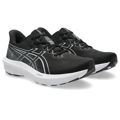 Laufschuh ASICS "GT-1000 15", Herren, Gr. 46,5, schwarz-weiß (schwarz, schwarz), Synthetik, Schuhe Laufschuh, für mehr Stabilität
