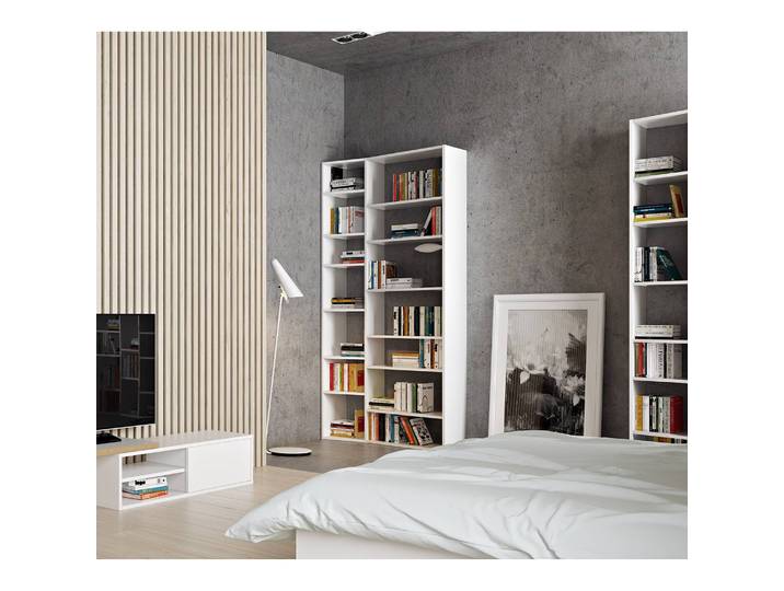 Étagère Maze V Panneau aggloméré verni Blanc/Blanc 108 x 224 x 34cm