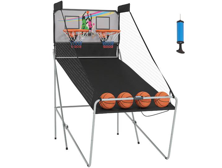 HOMCOM Canastas de Baloncesto portables avec Soporte de Acero y Contador