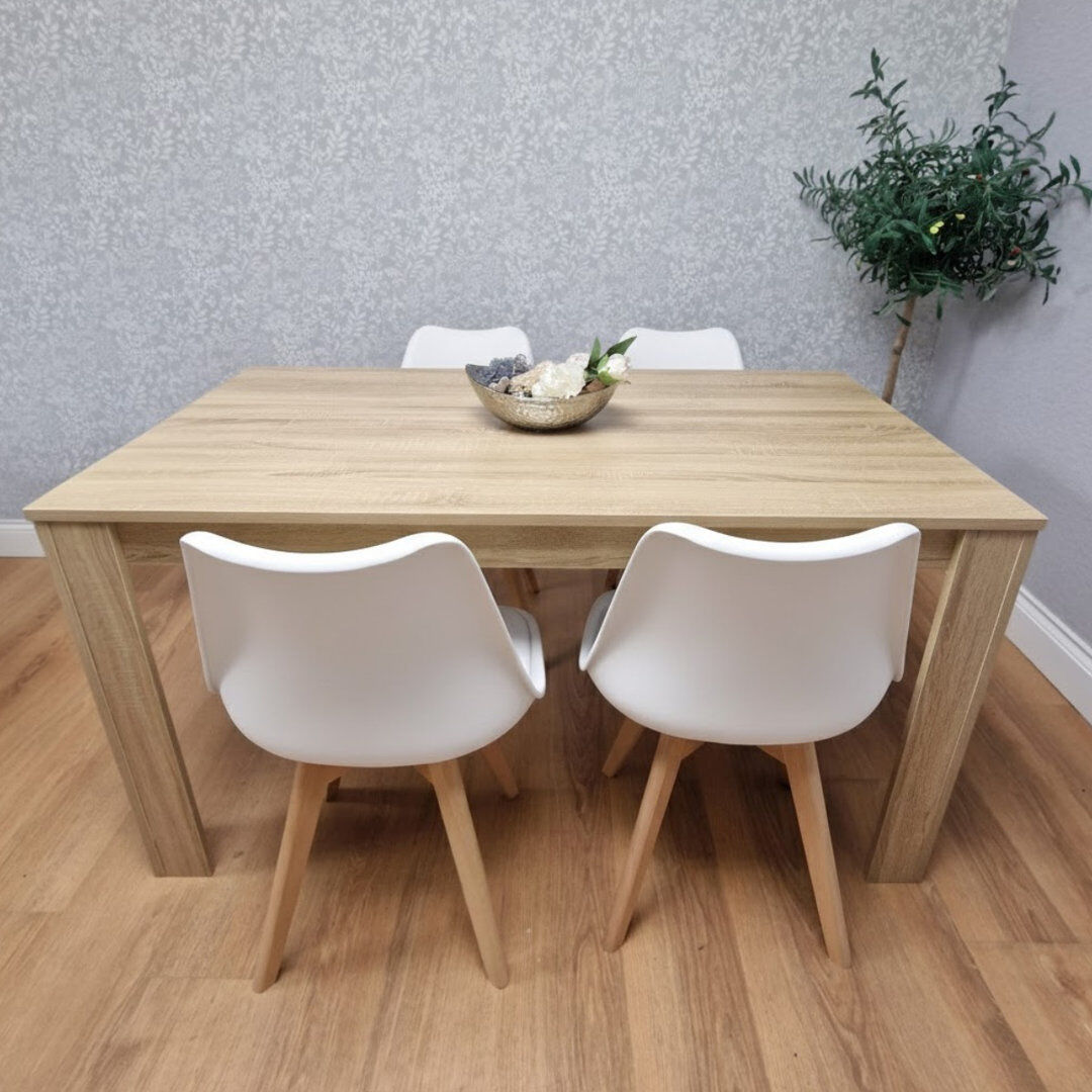 KOSY KOALA Calvin 4 -Person Dining Set Brown 4