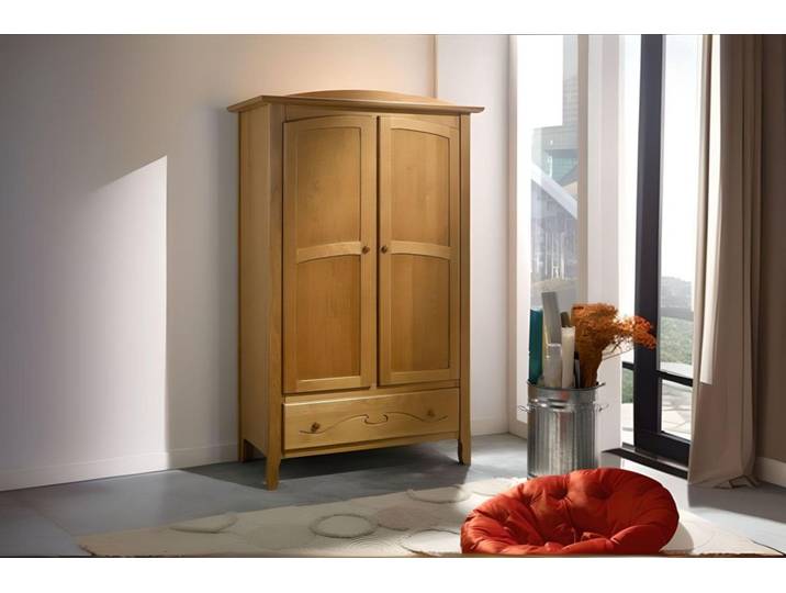 Armoire penderie lingère avec gravure LUNA