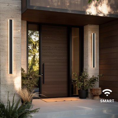 "Haylen (Smart Lights)   Waterproof LED Wall Light   12"" / App + Remote Control   Outdoor Lighting   MOD LIGHTING"