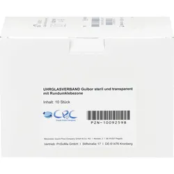 Uhrglasverband Steril Transparent mit Rundumkl.cpc 10 ST