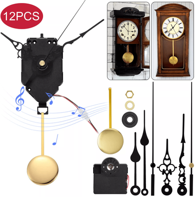 DynamicDeals Quartz Clock Movement Mechanism With Chime Music Box, DIY Replacement Repair Parts Kit, Pendulum Clock Movement For Wall Quartz Clock Movement Mechanism With Chime Music Box, DIY Replacement Repair Parts Kit, Pendulum Clock Movement For Wall