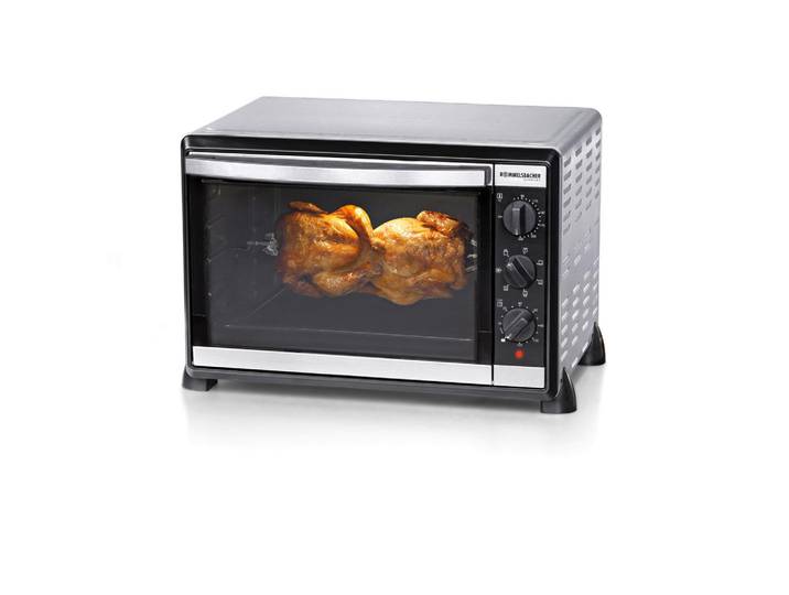 Rommelsbacher Minibackofen, Edelstahl, Metall, 54.5x36x43 cm, RoHS, CE, Küchengeräte, Sonstige Küchengeräte
