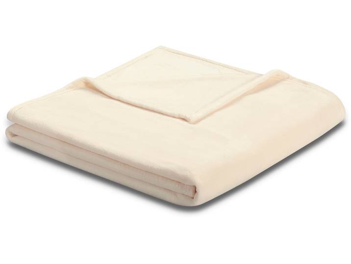 Wohndecke BIEDERLACK King Fleece , beige (creme), B:150cm L:200cm, Polyester, Wohndecken, Wohndecke, leicht, Kuscheldecke