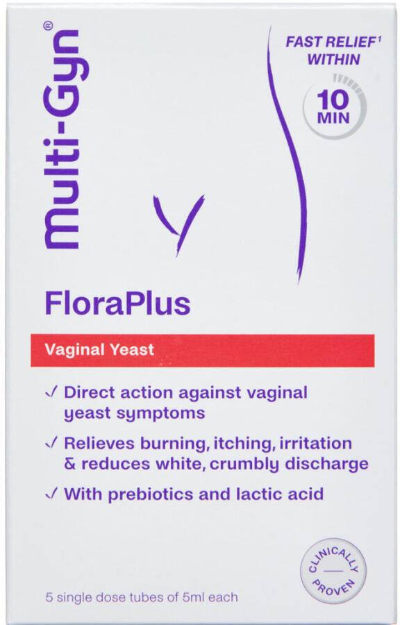 Multi-Gyn FloraPlus Vaginal Svamp Gel Engangsdosis Medicinsk udstyr 5 x 5 ml