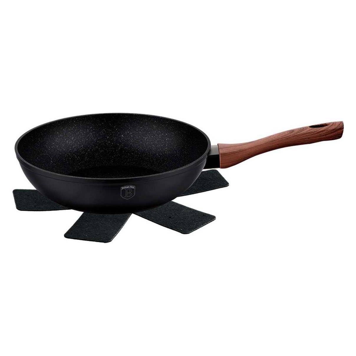 BerlingerHaus WOK GRANITE FRY 28cm BH-1719 EBONY ROSEWOOD (Bratpfanne, Aluminium, 28 x 7.50 cm) (21180351)