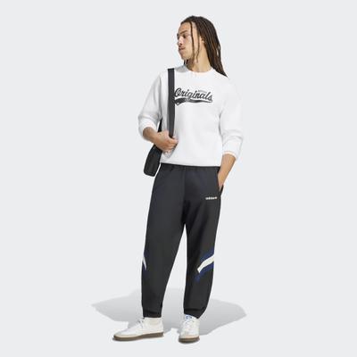 Sweatshirt ADIDAS ORIGINALS "ORIGINALS GRAPHIC", Herren, Gr. M, weiß, Obermaterial: 82% Baumwolle, 18% Polyester, angesetztes Bündchen, Sweatshirts Sweatshirt