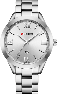 Uplifted Trends Luxury Womens Stainless Steel Watch Elegant Simple And Stylish Wristwatch For Business And Casual Wear silver