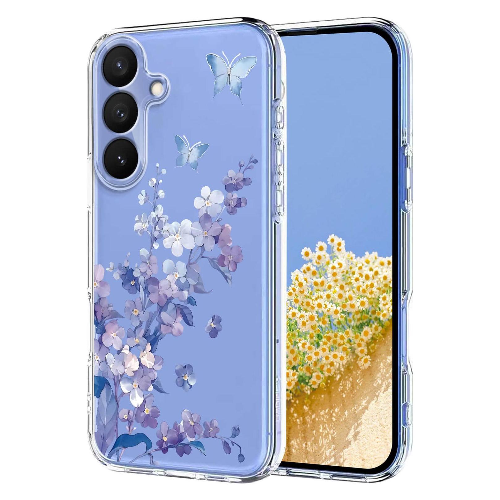 Cover-Discount Galaxy S26 - Silikon Gummi Hülle Blumen (Samsung Galaxy S26) (67418053)