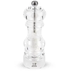 PEUGEOT Salzmühle NANCY 18cm Acryl Transparent Stahlmahlwerk Gewürzmühle