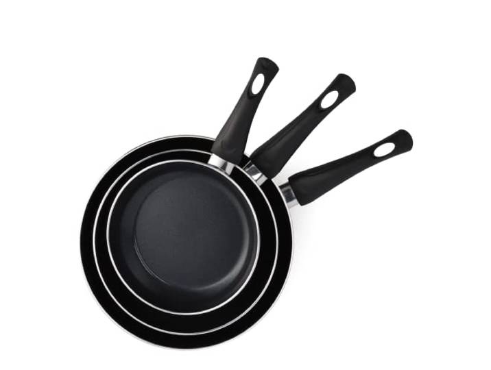 BK Brilliant Gesundes, induktionsgeeignetes Bratpfannen-Set aus Keramik (20, 24 und 28 cm), backofen- und grillfest bis 160 °C, langlebig und professionell, spülmaschinenfest, PFAS-frei, schwarz