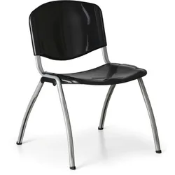 Esszimmerstuhl aus Kunststoff LIVORNO PLASTIC, schwarz