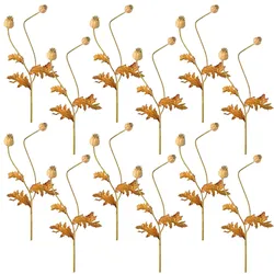 CREATIV green künstliche Pflanze Mohnzweig, 74cm, natur, 12er Set