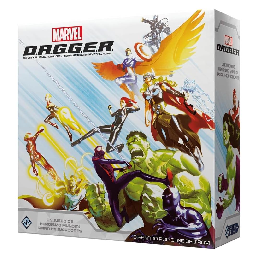FFG Gioco da Tavolo di Strategia Cooperativa Supereroi Marvel DAGER (Spanisch, 1 - 5 Spieler) (MD01ES)