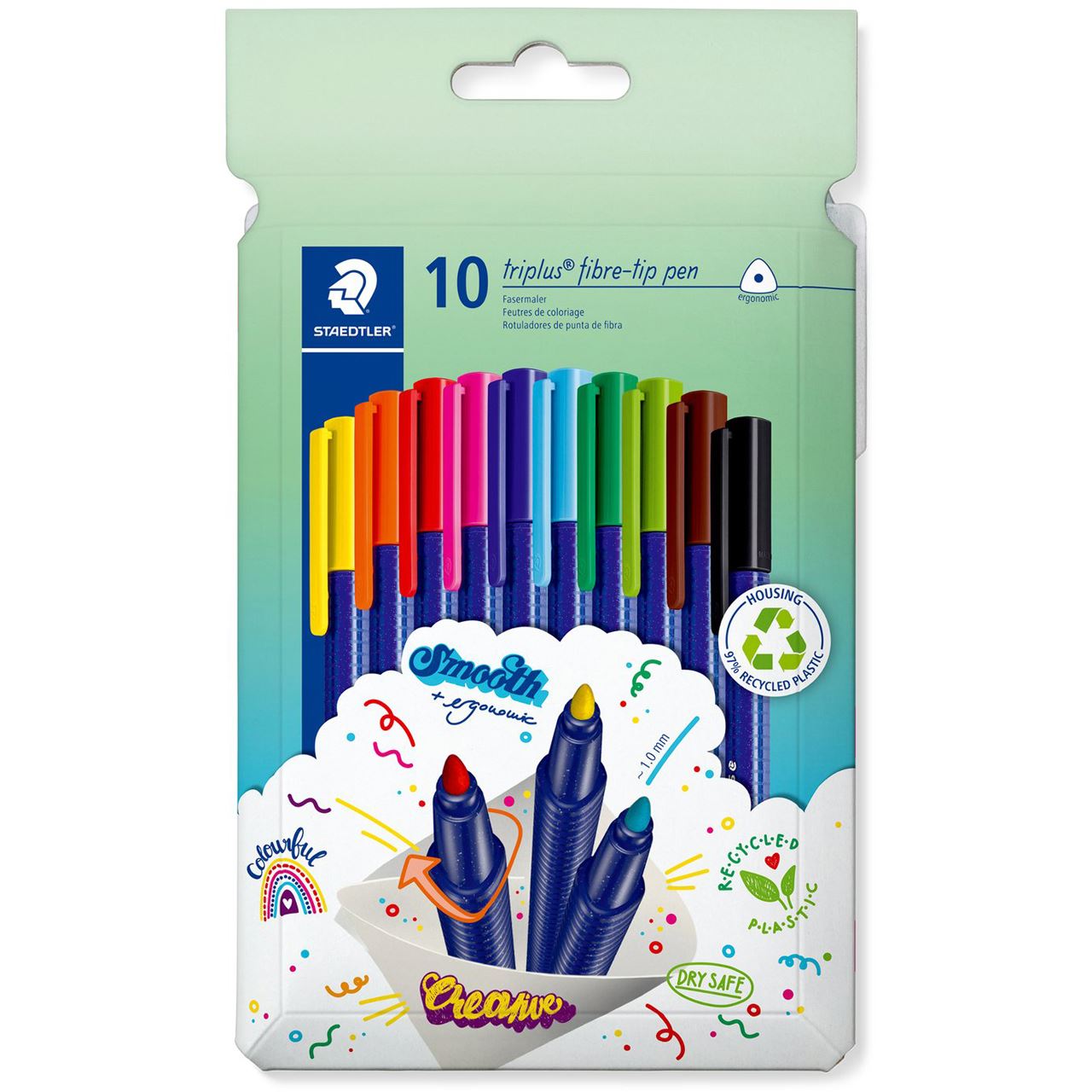 Staedtler Fasermaler triplus color rPP 10St