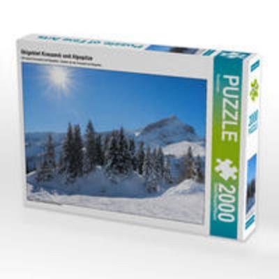 CALVENDO Puzzle Skigebiet Kreuzeck und Alpspitze 2000 Teile Puzzle quer | 2000 Teile Lege-Größe 90 × 67 cm Foto-Puzzle für glückliche Stunden