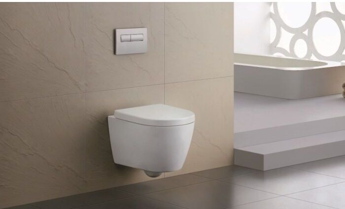Fukana Premium WC Set round, weiß,  spülrandlos, mit WC-Sitz