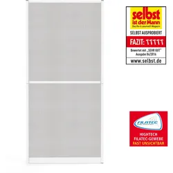 Hecht Aluminium Fliegengitterbausatz Tür SLIMPLUS, ca. 100 x 210 cm weiß