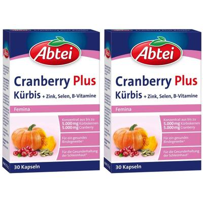 Abtei Kürbis Plus Cranberry Kapseln 2x 2x30 St