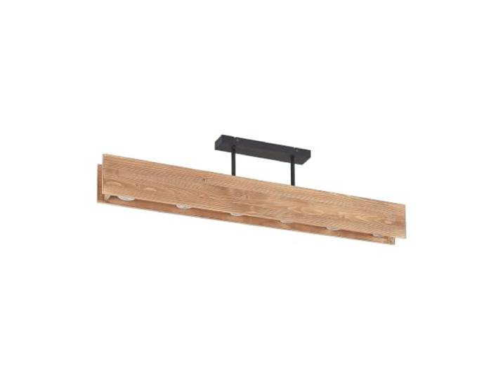 Lindby Plafonnier Malwin à intensité variable (Scandinave) en Marron Bois e. a. pour Salon & Salle manger (à 6 lampes\, GU10) bois plafonnier lampe