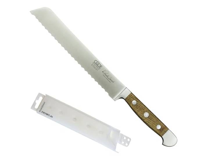 Güde Alpha Fasseiche Brotmesser 21 cm inkl. PRYMO.de® Klingenschutz