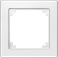 Rahmen einfach polarweiß hochkratzfest Duroplast glänzend IP20 IK02 80,5x80,5x10,1 mm weiß (glänzend), Retail