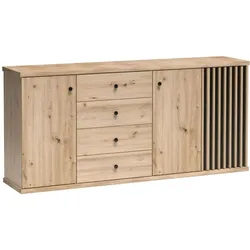 KOMMODE Caya mit drei Türen und vier Schubladen, 180 cm