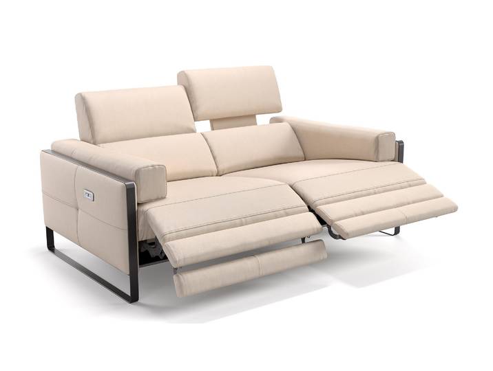 Italienisches Ledersofa MILO 2-Sitzer Couch