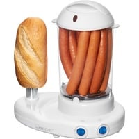 Hot Dog Maker inkl. Eierkocher 3420 EK N weiß, 380 Watt, für 14 Würstchen oder 6 Eier