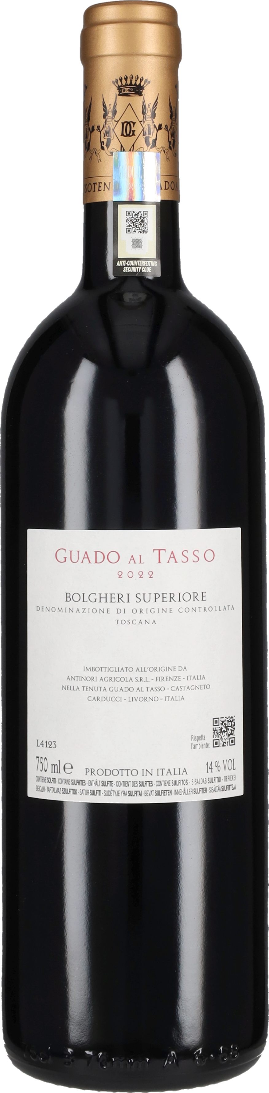 Bolgheri Rosso Superiore Guado al Tasso - Antinori 2022