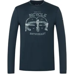 Super Natural, Herren, Funktionsunterhose, Bike Enthusiast L/S (M), Blau