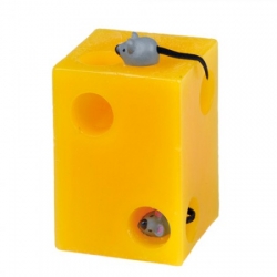 Bethel proWerk Handgearbeitete Kerze in Käseform - ca 7 cm 242280
