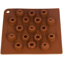Wisefood Silikonform Gugelhupf - braun 18x17x2cm