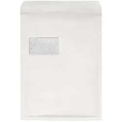 50x AROFOL WIN Luftpolstertaschen 7/G-17W 230x340mm mit Fenster für C4+ weiß
