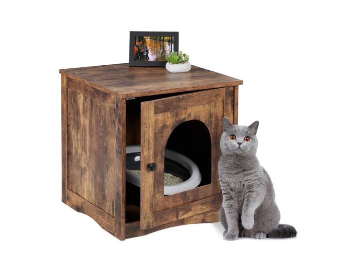 Relaxdays Kattenbak ombouw met deur