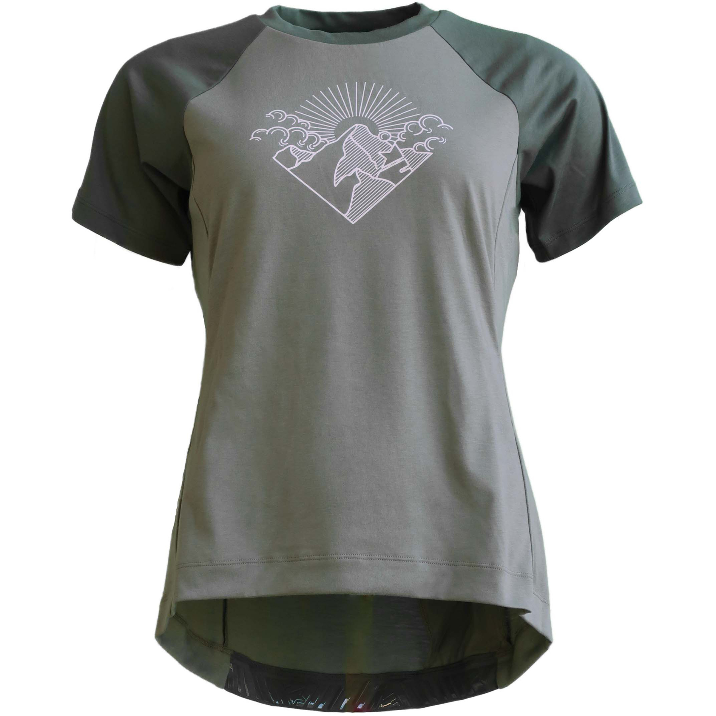 Zimtstern PureFlowz Trikot Damen Radtrikots oliv Größe L Mountainbike Elastisch