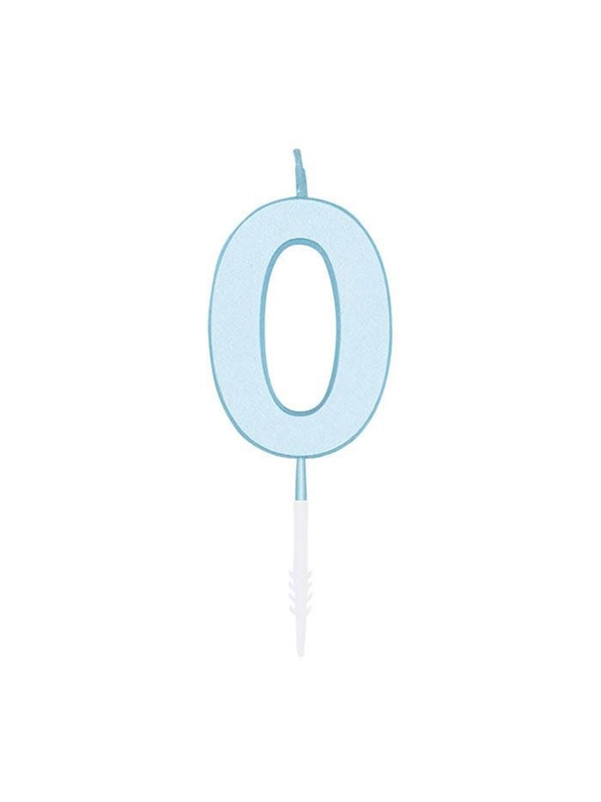 Globos Cake candle 4.5cm Pastel Blue no. 0