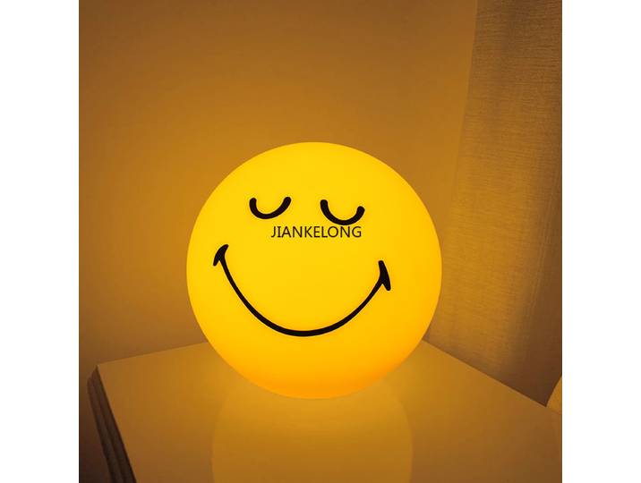 Lampe sphère étourdie/verbe, lumière d'ambiance souriant, variable, Rechargeable par USB ou prise USB, veilleuse souriante pour la décoration de la maison