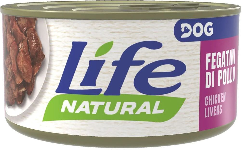Life Pet Care Dog Natural Bocconcini Lattina Multipack 24x90G FEGATINI DI POLLO