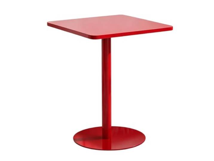 Kaffee-Bartisch, stabiler Hochtisch Bistro-Kaffeetisch Sofa-Beistelltische Quadratischer, platzsparender Pub-Tisch moderner Bistrotisch hohe Pub-Esszimmermöbel, Tisch Barthekenhöhe(rot,48x48x72cm)