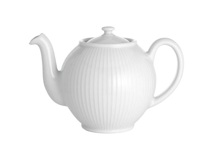 Pillivuyt Théière Plissé 1,5 l Blanc